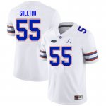 Men's Florida Gators #55 Antonio Shelton NCAA Nike White Authentic Stitched College Football Jersey JNL0462AL